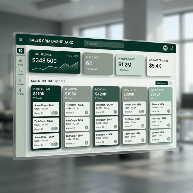 Syniq Sales OS Dashboard